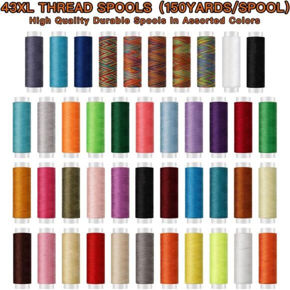 Sewing Kit for Adults,Maxfanay Needle and Thread Kit for Sewing,Professional - Picture 3 of 7